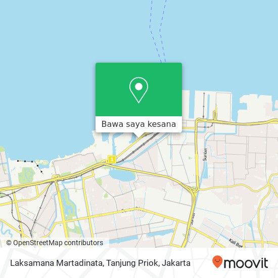 Peta Laksamana Martadinata, Tanjung Priok