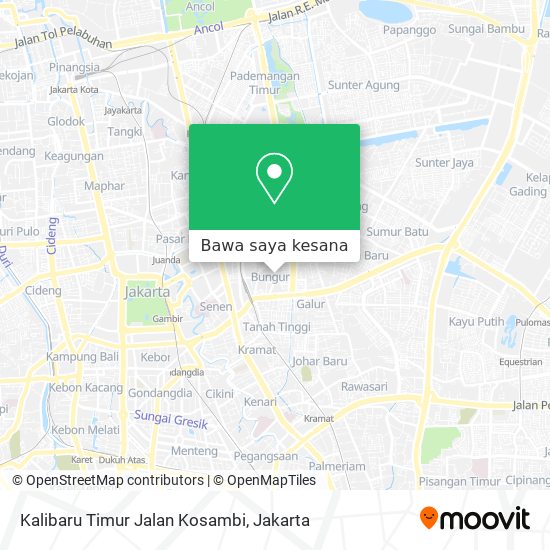 Peta Kalibaru Timur Jalan Kosambi