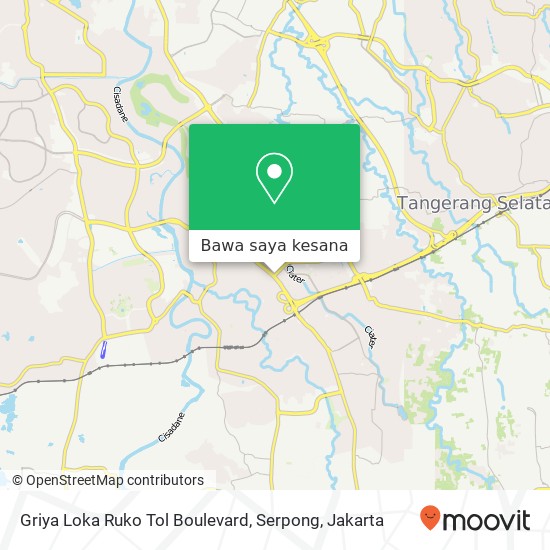 Peta Griya Loka Ruko Tol Boulevard, Serpong