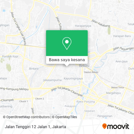 Peta Jalan Tenggiri 12 Jalan 1