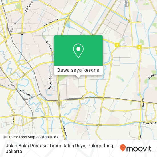 Peta Jalan Balai Pustaka Timur Jalan Raya, Pulogadung