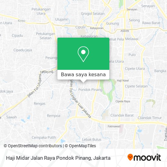 Peta Haji Midar Jalan Raya Pondok Pinang
