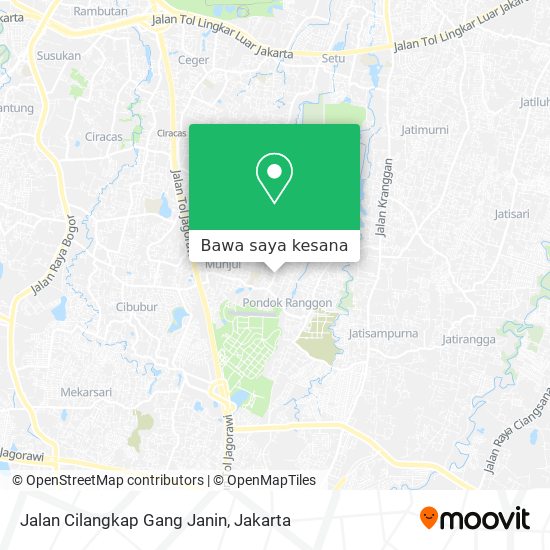 Peta Jalan Cilangkap Gang Janin