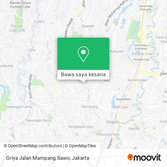 Peta Griya Jalan Mampang Sawo