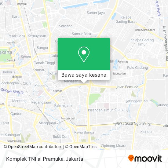 Peta Komplek TNI al Pramuka