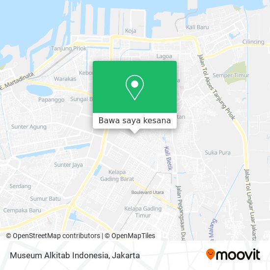 Peta Museum Alkitab Indonesia