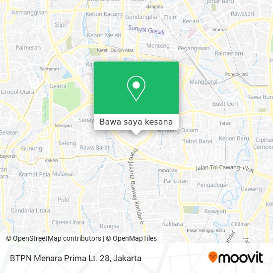 Peta BTPN Menara Prima Lt. 28