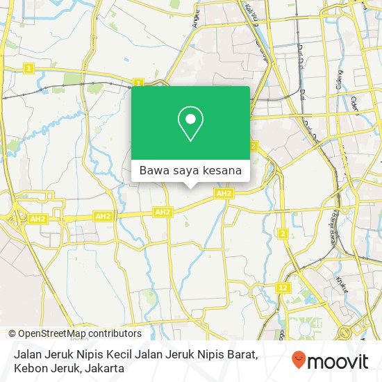 Peta Jalan Jeruk Nipis Kecil Jalan Jeruk Nipis Barat, Kebon Jeruk