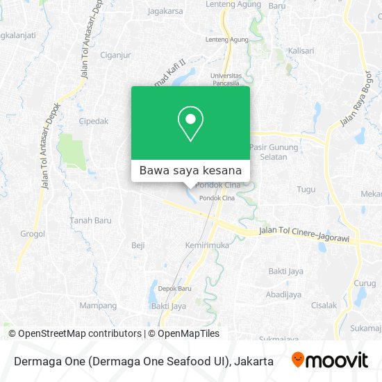 Peta Dermaga One (Dermaga One Seafood UI)