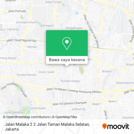 Peta Jalan Malaka 2 2 Jalan Taman Malaka Selatan