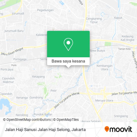 Peta Jalan Haji Sanusi Jalan Haji Selong