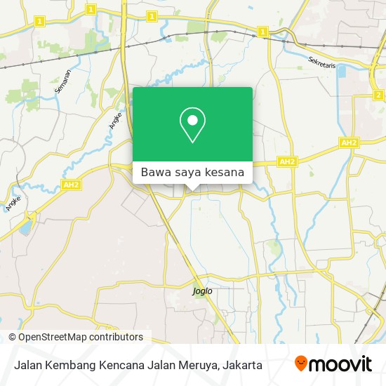 Peta Jalan Kembang Kencana Jalan Meruya