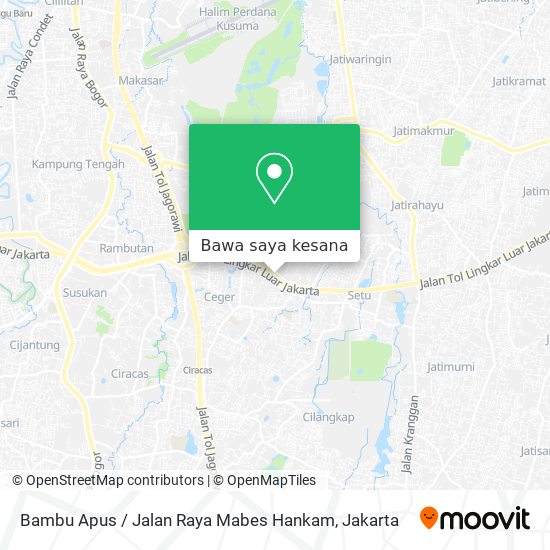 Peta Bambu Apus / Jalan Raya Mabes Hankam