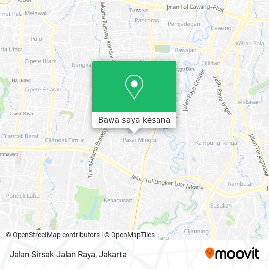 Peta Jalan Sirsak Jalan Raya