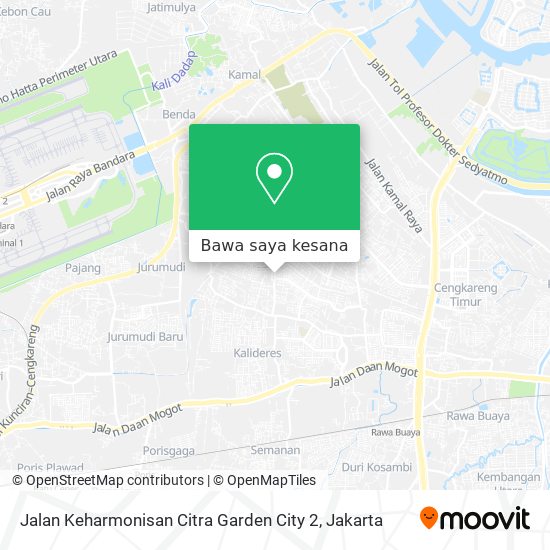 Peta Jalan Keharmonisan Citra Garden City 2
