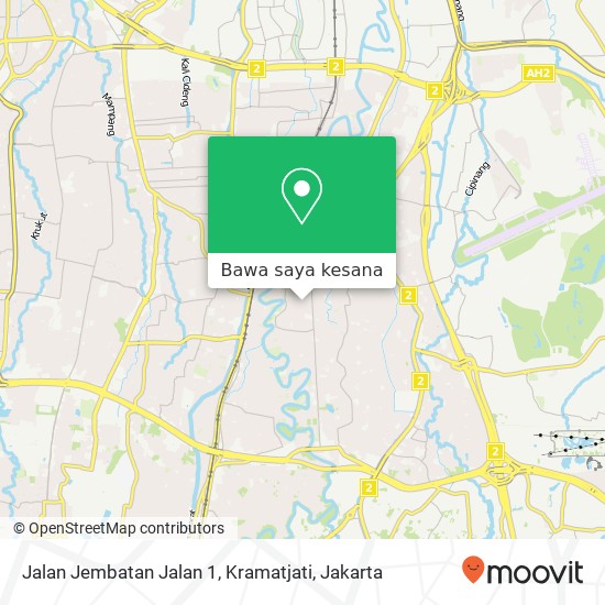 Peta Jalan Jembatan Jalan 1, Kramatjati