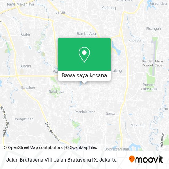 Peta Jalan Bratasena VIII Jalan Bratasena IX