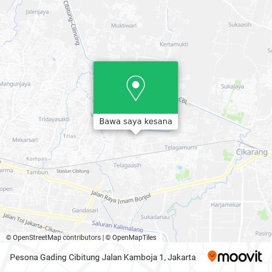 Peta Pesona Gading Cibitung Jalan Kamboja 1