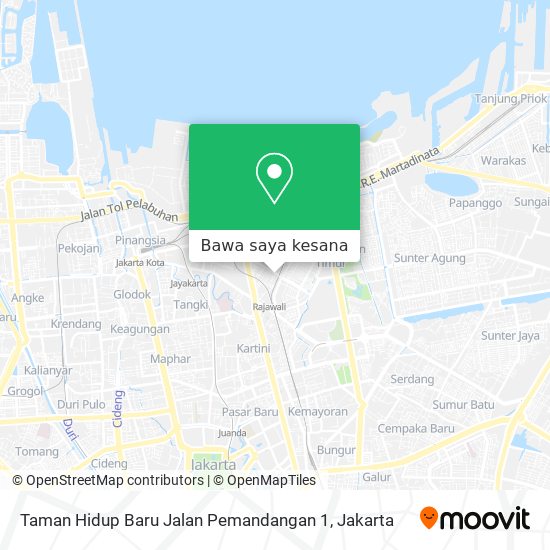 Peta Taman Hidup Baru Jalan Pemandangan 1