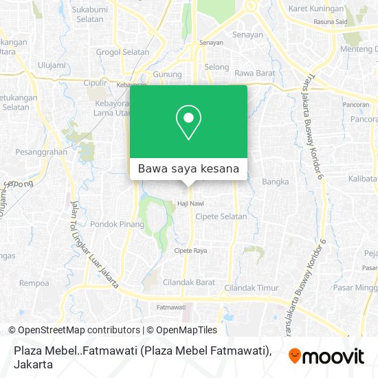 Peta Plaza Mebel..Fatmawati (Plaza Mebel Fatmawati)