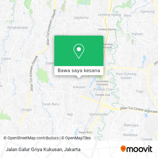 Peta Jalan Galur Griya Kukusan