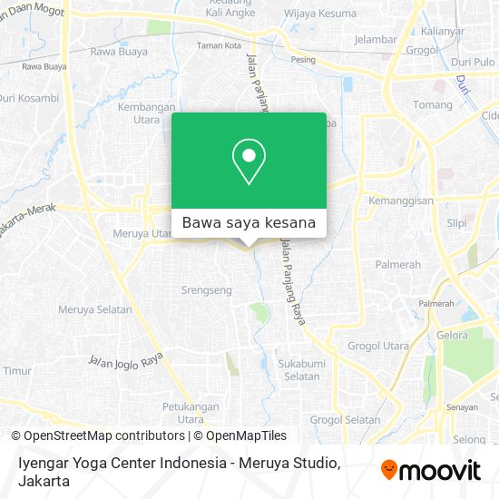Peta Iyengar Yoga Center Indonesia - Meruya Studio