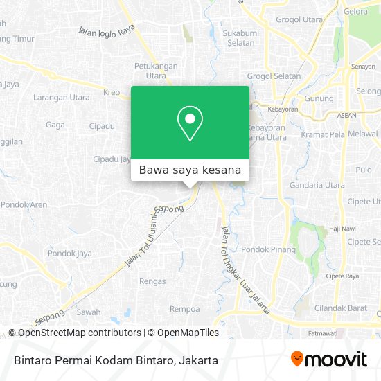 Peta Bintaro Permai Kodam Bintaro