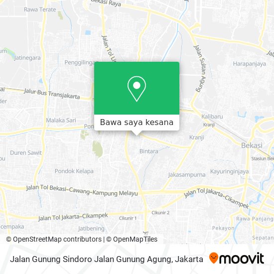Peta Jalan Gunung Sindoro Jalan Gunung Agung