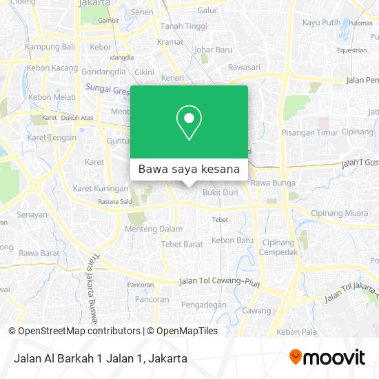 Peta Jalan Al Barkah 1 Jalan 1