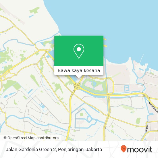 Peta Jalan Gardenia Green 2, Penjaringan