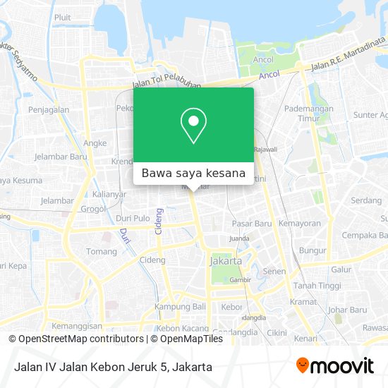 Peta Jalan IV Jalan Kebon Jeruk 5