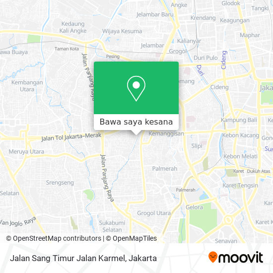 Peta Jalan Sang Timur Jalan Karmel