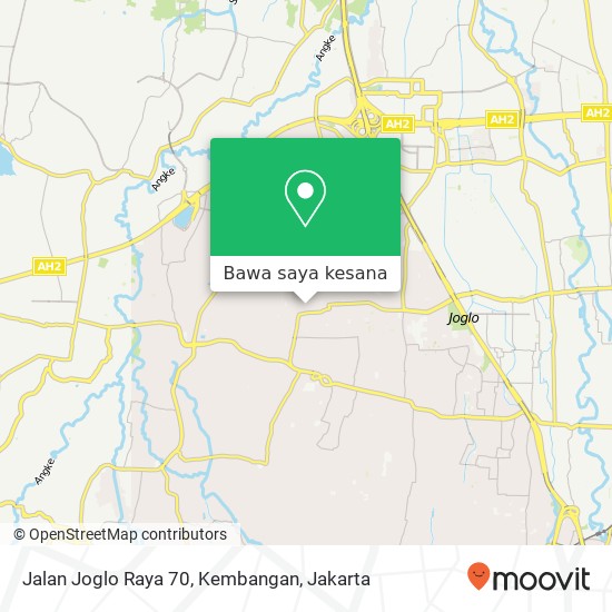 Peta Jalan Joglo Raya 70, Kembangan