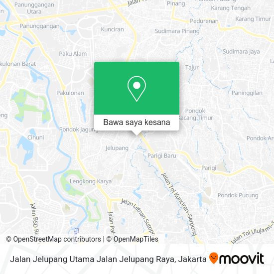 Peta Jalan Jelupang Utama Jalan Jelupang Raya