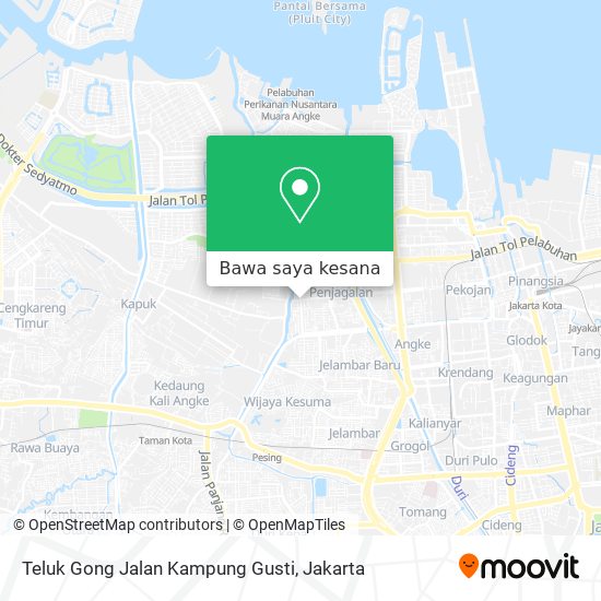 Peta Teluk Gong Jalan Kampung Gusti