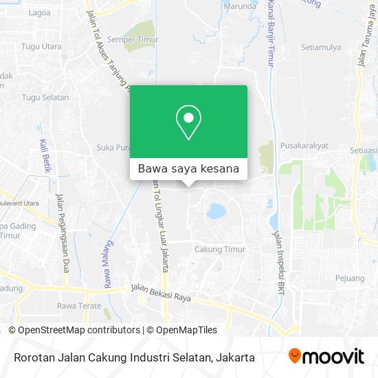 Peta Rorotan Jalan Cakung Industri Selatan