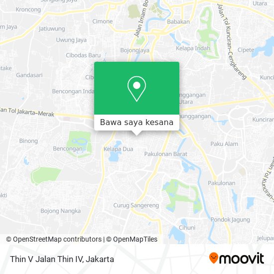 Peta Thin V Jalan Thin IV