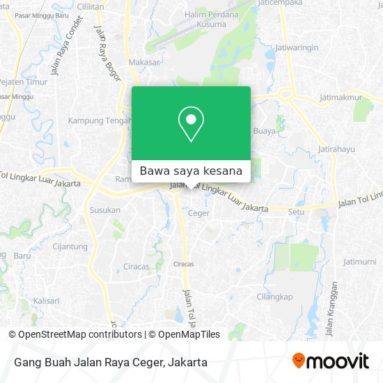 Peta Gang Buah Jalan Raya Ceger