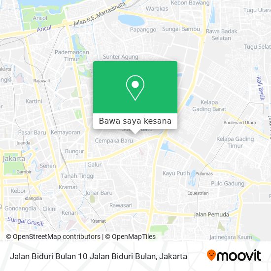 Peta Jalan Biduri Bulan 10 Jalan Biduri Bulan