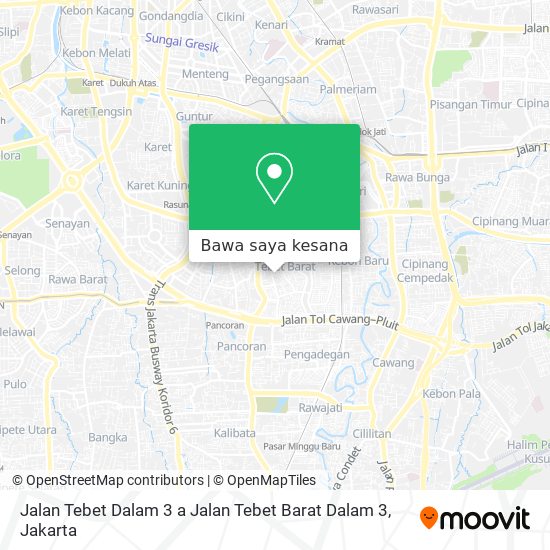 Peta Jalan Tebet Dalam 3 a Jalan Tebet Barat Dalam 3