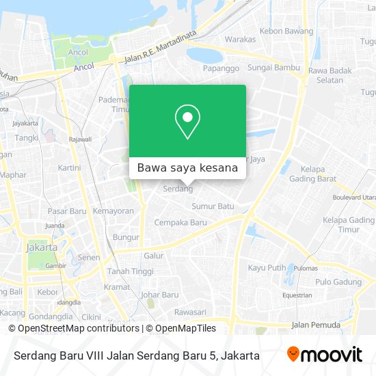 Peta Serdang Baru VIII Jalan Serdang Baru 5