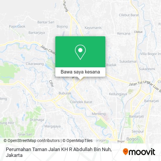 Peta Perumahan Taman Jalan KH R Abdullah Bin Nuh