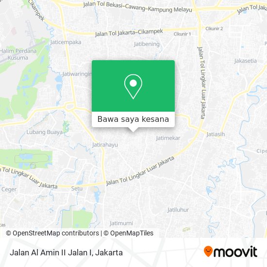 Peta Jalan Al Amin II Jalan I