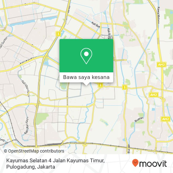 Peta Kayumas Selatan 4 Jalan Kayumas Timur, Pulogadung