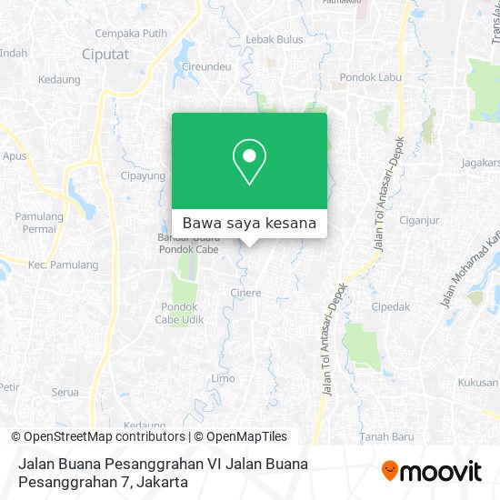 Peta Jalan Buana Pesanggrahan VI Jalan Buana Pesanggrahan 7