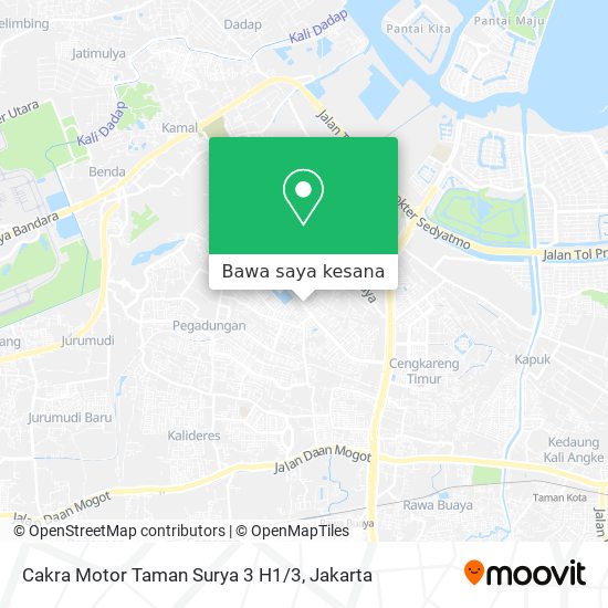 Peta Cakra Motor Taman Surya 3 H1/3