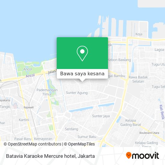 Peta Batavia Karaoke Mercure hotel