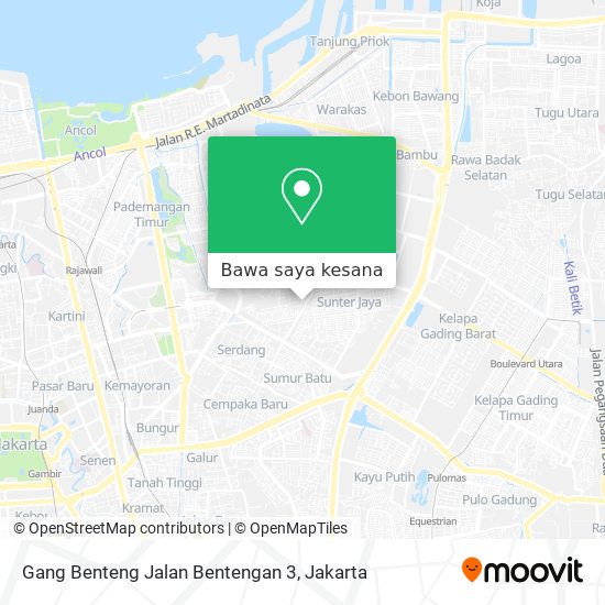 Peta Gang Benteng Jalan Bentengan 3