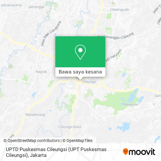 Peta UPTD Puskesmas Cileungsi (UPT Puskesmas Cileungsi)