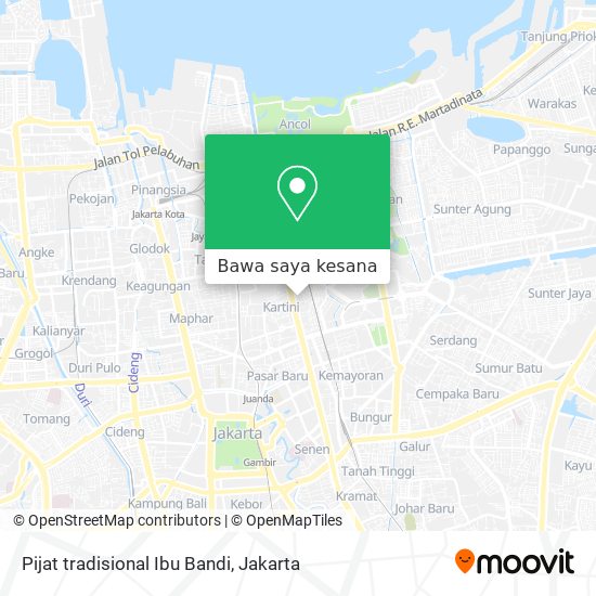 Peta Pijat tradisional Ibu Bandi